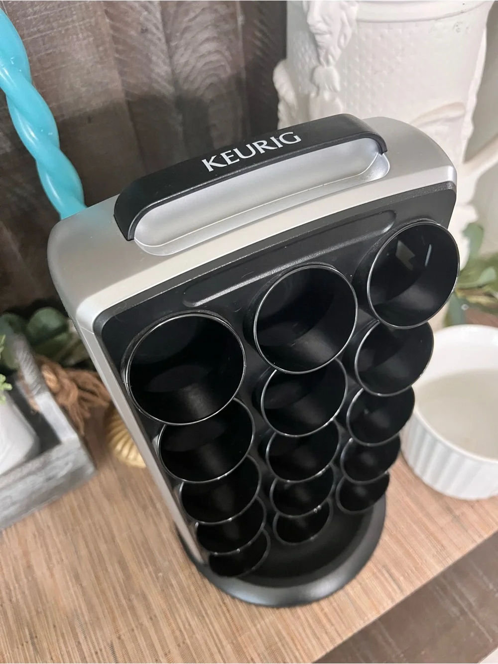 Keurig Black and Silver Rotating K-Cup Pod Holder